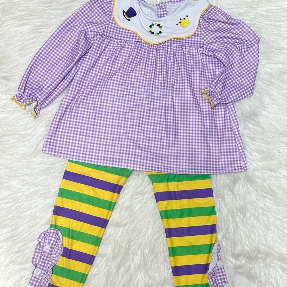 Purple and Yellow Kids Costume Set